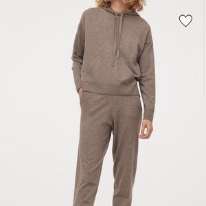 H&M SET - Wool Blend Fine Knit Hoodie + Joggers
